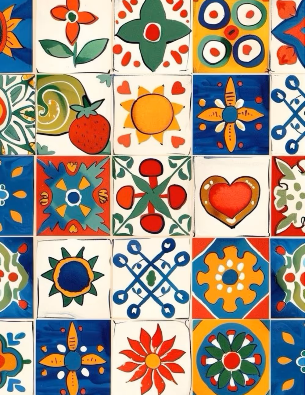 Decorative tile pattern